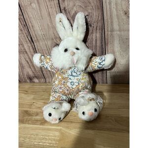 Jimmy Plush Toys Vintage Bunny Rabbit Floral Outfit